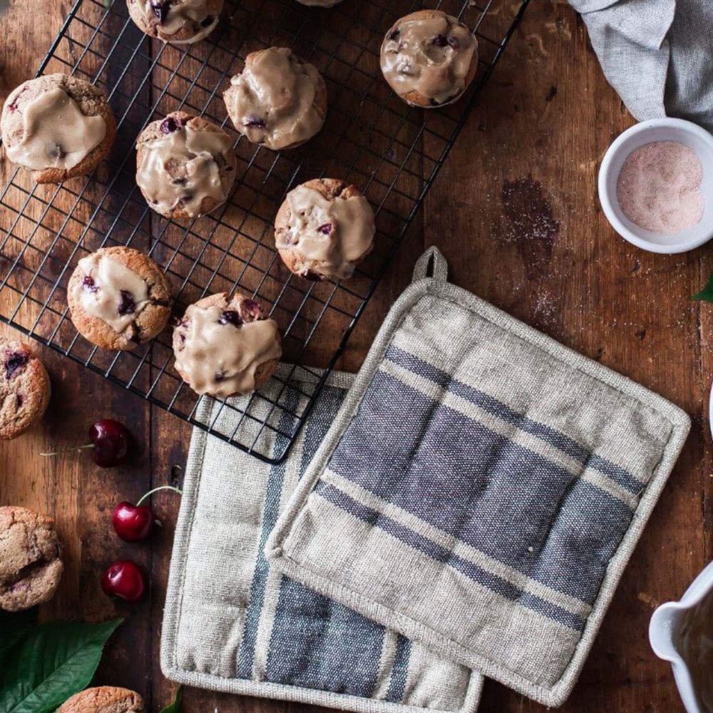 Farmhouse Pottery Stripe Potholders | West Elm (US)