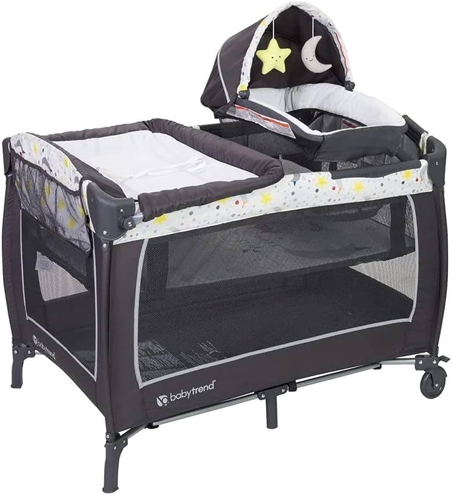 Baby Trend Lil Snooze Deluxe 2 Nursery Center, Twinkle Twinkle Moon | Amazon (US)