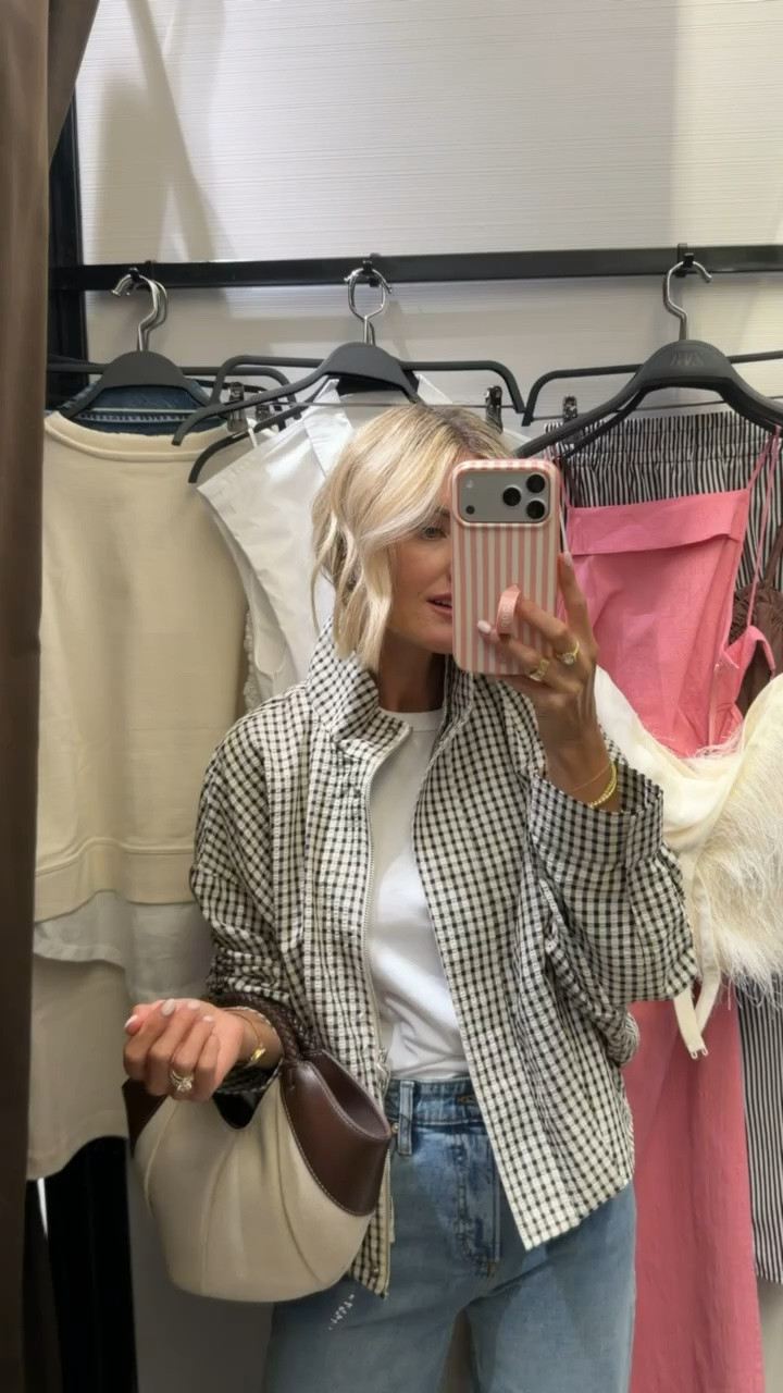 How cute is this gingham jacket?! Such a great staple for summer 👏🏼 wearing S/27.

Loverly Grey, Zara, gingham jacket, white tee outfit, jeans outfit, denim outfit, summer fashion, summer outfit ideas

#LTKootd #LTKSeasonal