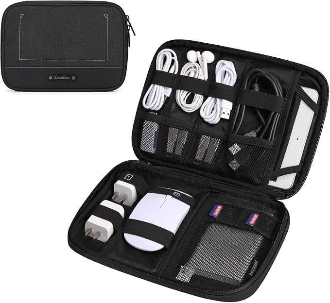 BAGSMART Electronic Organizer Travel Cable Organizer Electronics Accessories Cases for 7.9 inch i... | Amazon (US)