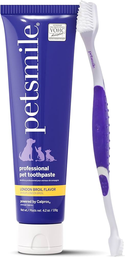 Petsmile Professional Pet Teeth Brushing Kit for Cats & Dogs- Only VOHC Accepted Toothpaste & Pat... | Amazon (US)