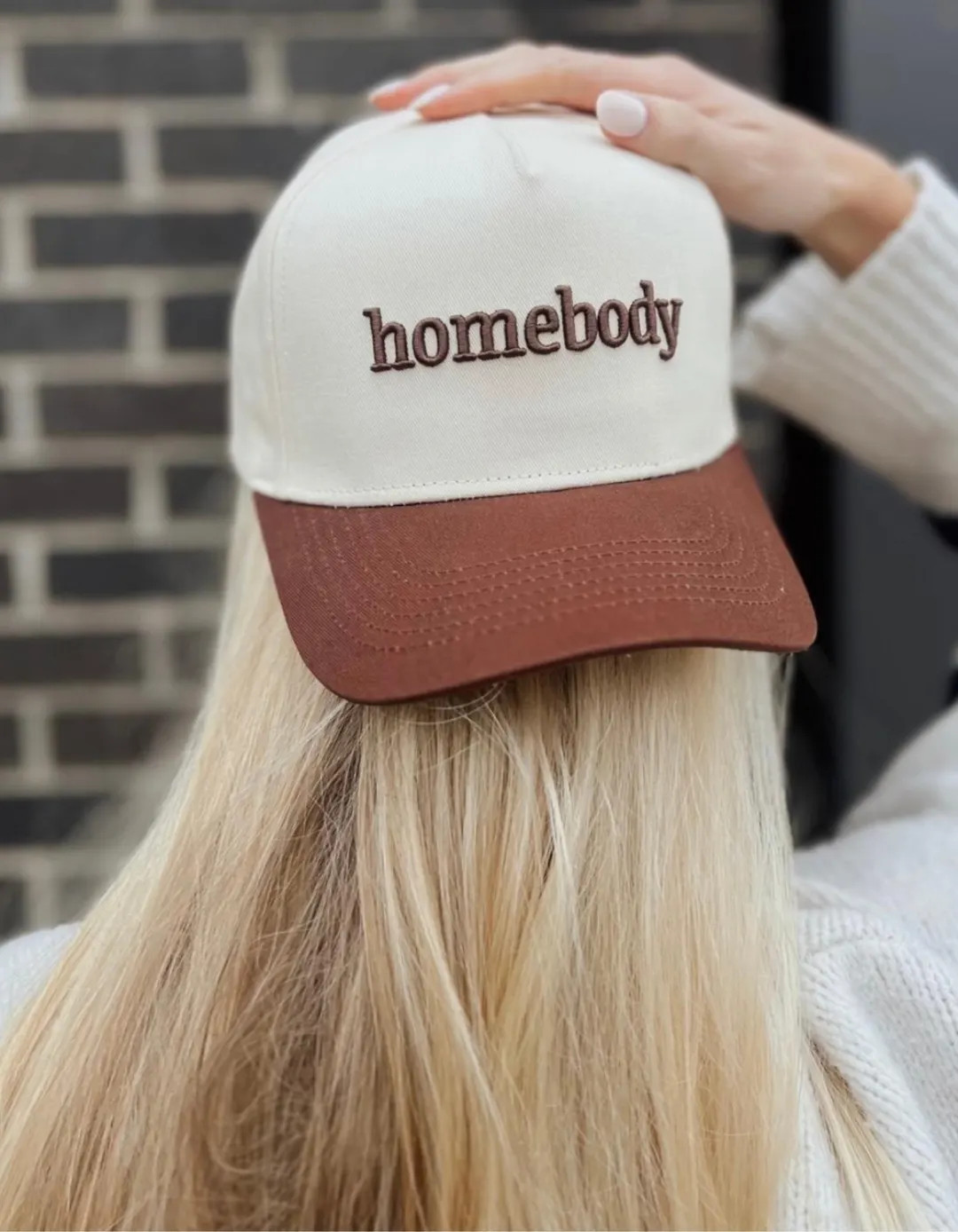 Homebody Vintage Trucker Hat-brown - Etsy | Etsy (US)