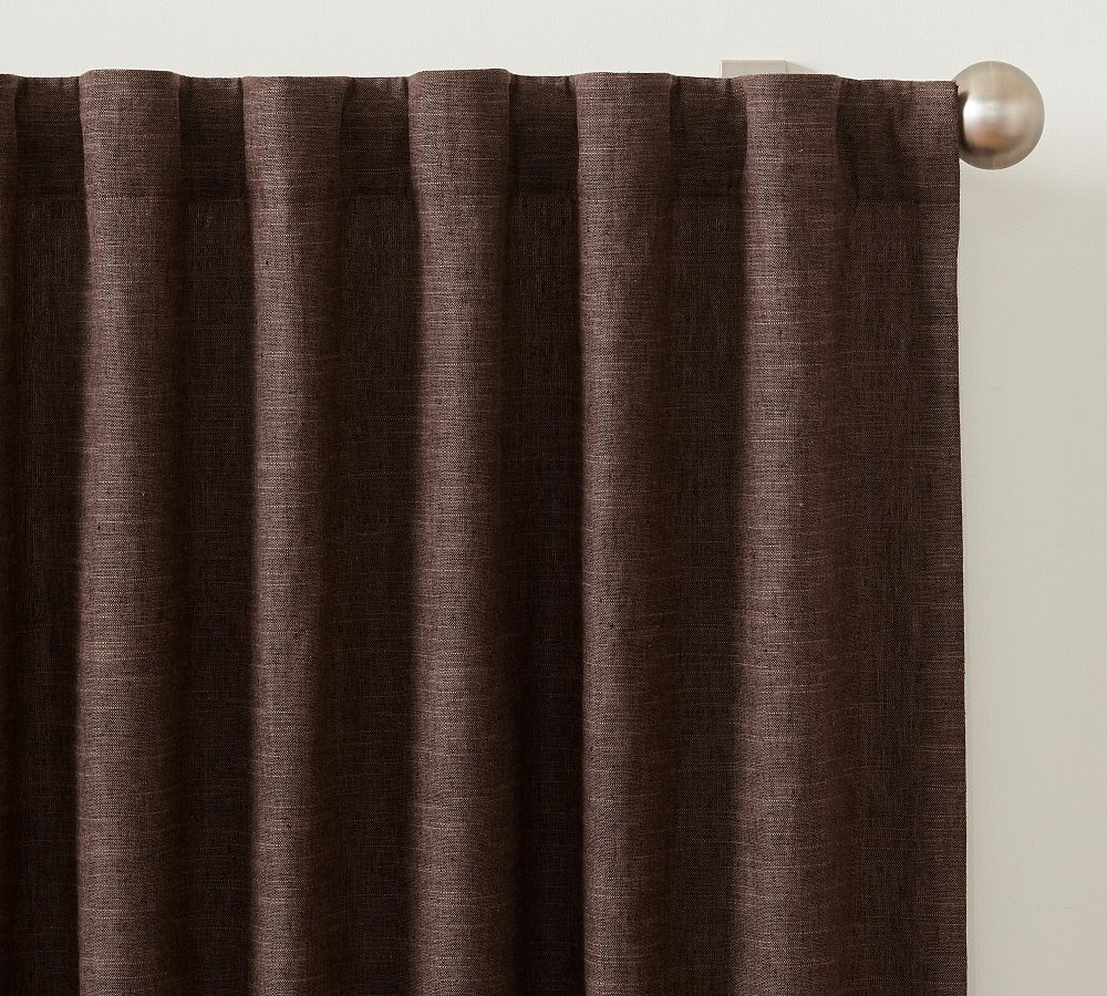 Emery Linen Curtain | Pottery Barn (US)