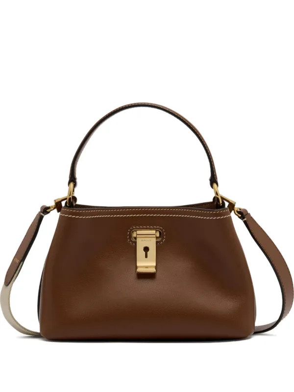 mini Lock Me leather tote bag | Farfetch Global