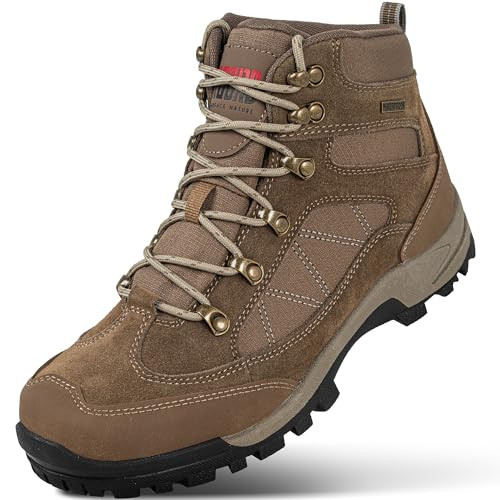 R CORD Womens Hiking Boots Trekking Camping Trail Hiking Boots for Women Lightweight Durable Hiking Boot Outdoor Boots Brown Size 9 | Amazon (US)