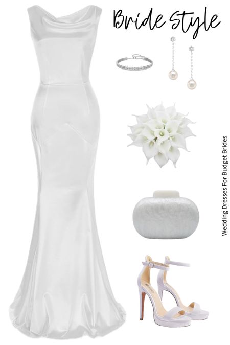 Affordable and chic wedding day look for the bride to be.

#weddingdresses #whitedresses #fulllengthgowns #rehearsaldinnerdresses #weddingshoes

#LTKWedding #LTKSeasonal #LTKStyleTip