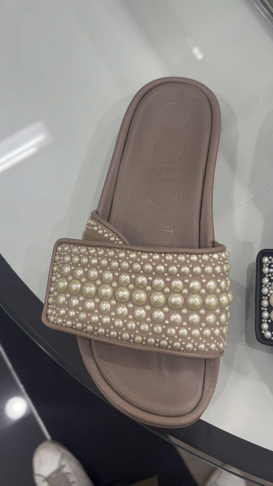 Jimmy Choo rubber/Velcro Pearl slides. Love these. I have the black. All
The colors are stunning. Super comfortable and chic 

#LTKFind #LTKtravel #LTKswim