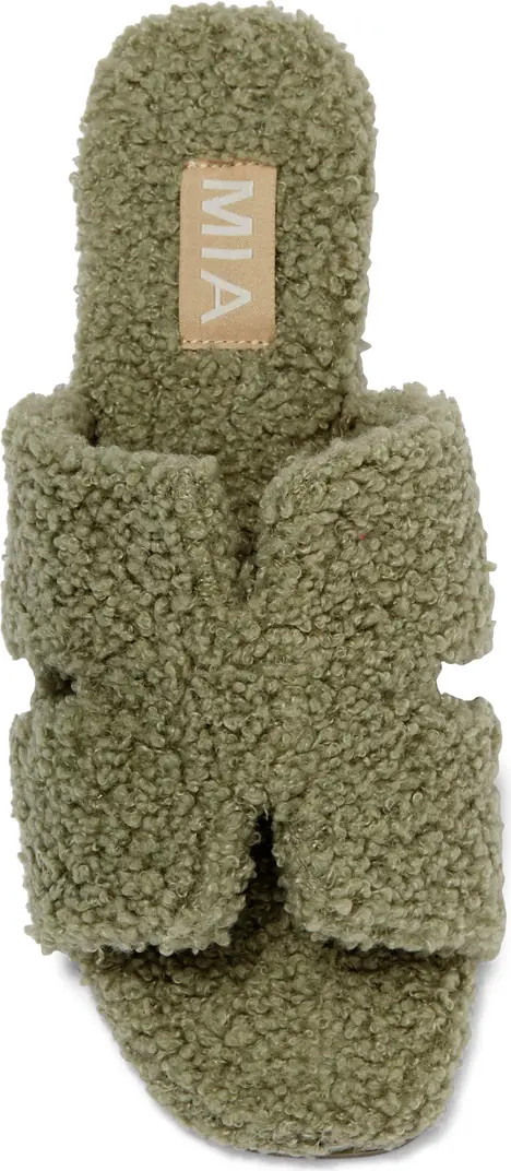 MIA Cosette Faux Shearling Sandal (Women) | Nordstromrack | Nordstrom Rack