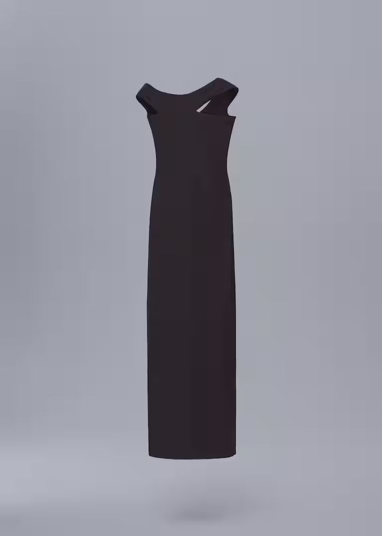 Kleid mit asymmetrischem Ausschnitt | MANGO (DE)