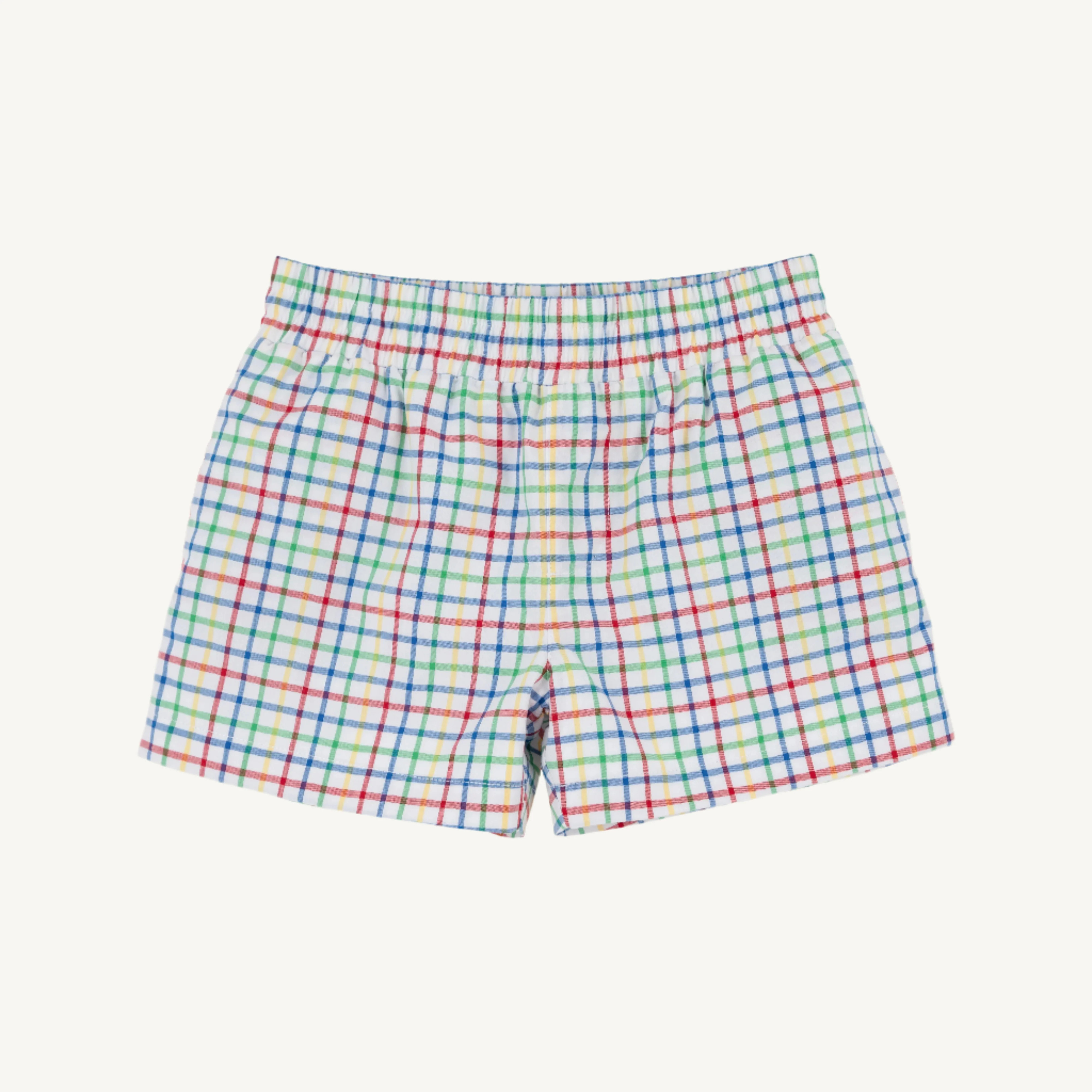 Sheffield Shorts - Kindness Wins Windowpane with Wood Boat Blue Stork | The Beaufort Bonnet Company