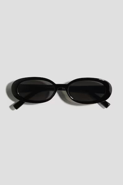 H & M - Oval Sunglasses - Black | H&M (US + CA)