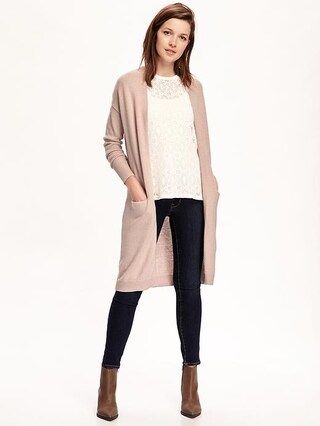 Relaxed Open-Front Long Sweater for Women | Old Navy US