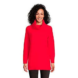 Women's Cashmere Cowl Neck Tunic Sweater | Lands' End (US)