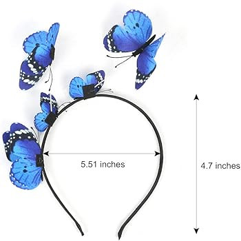 JIAHANG Butterfly Fascinator Hat Festival Costume Photography Headband Crown Kentucky Derby Weddi... | Amazon (US)