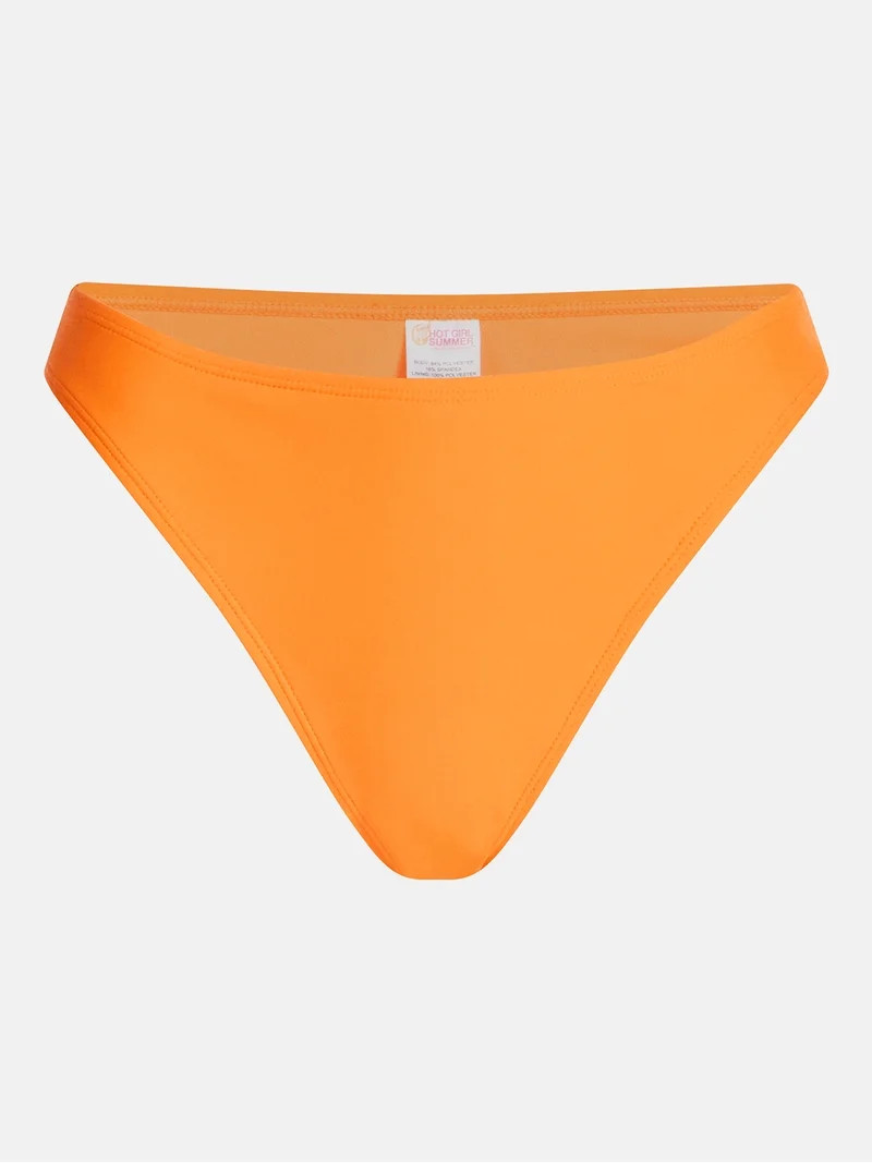 Hot Girl Summer by Megan Thee Stallion Women's High Leg Bikini Bottoms, Sizes XS-3X | Walmart (US)