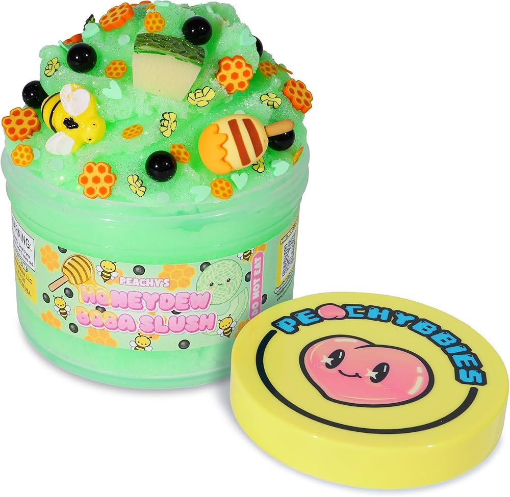 Peachybbies Honeydew Boba Slush Slime, Made in USA Premium, 100% Authentic, 7 oz. ICEE, Scented f... | Amazon (US)