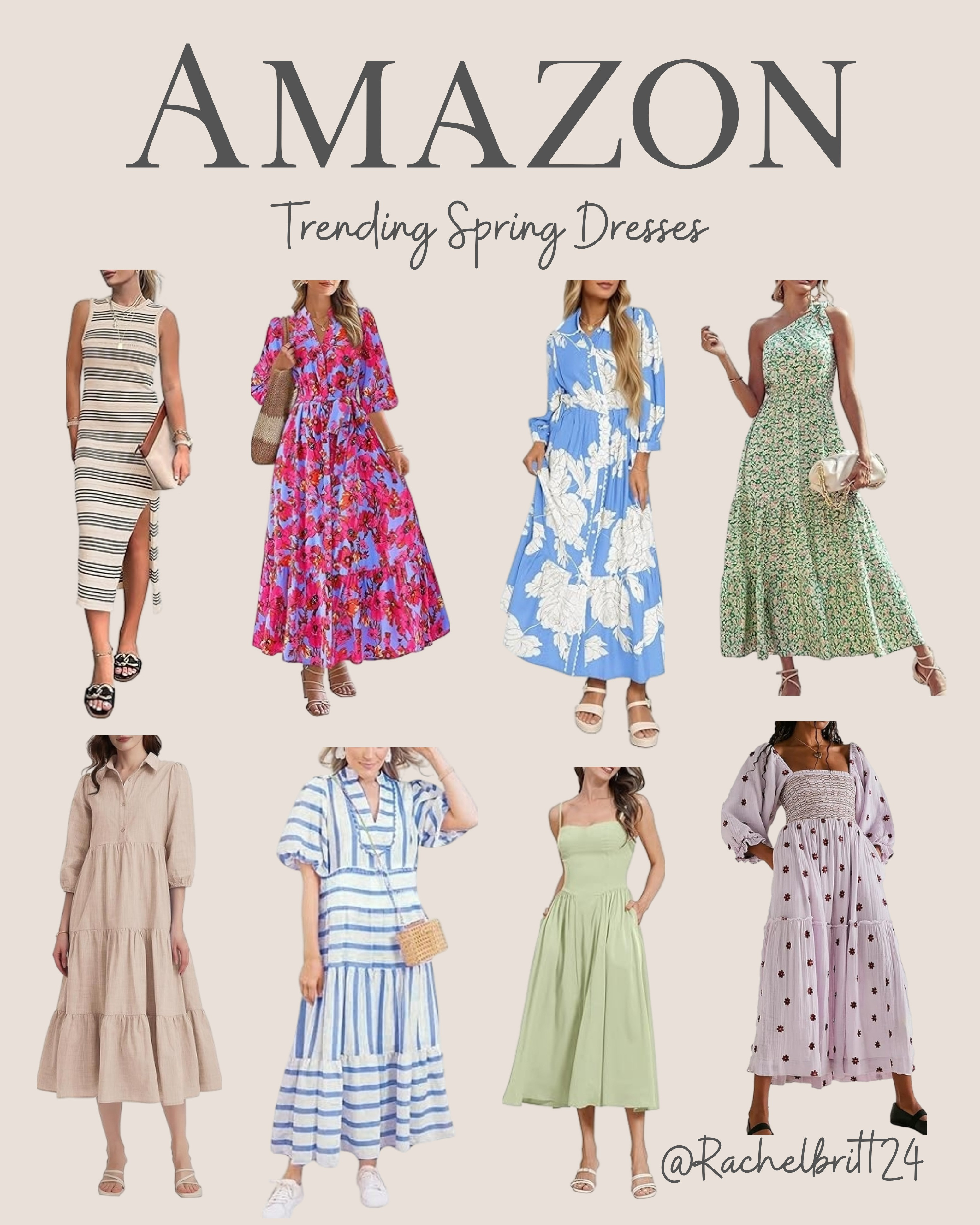 Refresh your wardrobe with these trending spring dresses. Featuring lightweight fabrics and flattering silhouettes, these styles are perfect for every occasion this season. Click the link in bio to shop these spring favorites! #SpringDresses #TrendingNow #SpringStyle 

 #LTKdayinmylife #LTKgrwm #LTKootd