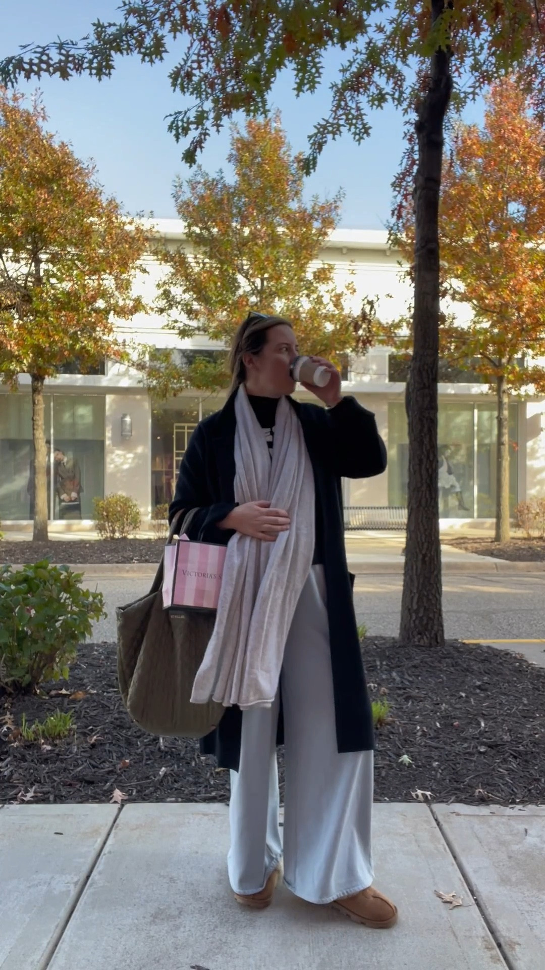 Personal day 💕 Enjoyed a lovely once yearly massage, pedicure, and did some shopping with some hot apple cider to go. This look includes some favorites that are currently on sale and have been in my closet for years. Highly recommend this cashmere wrap and J.Crew finally made some similar styles to my beloved coatigan! Happy weekend! 

#LTKGiftGuide #LTKSeasonal #LTKBump