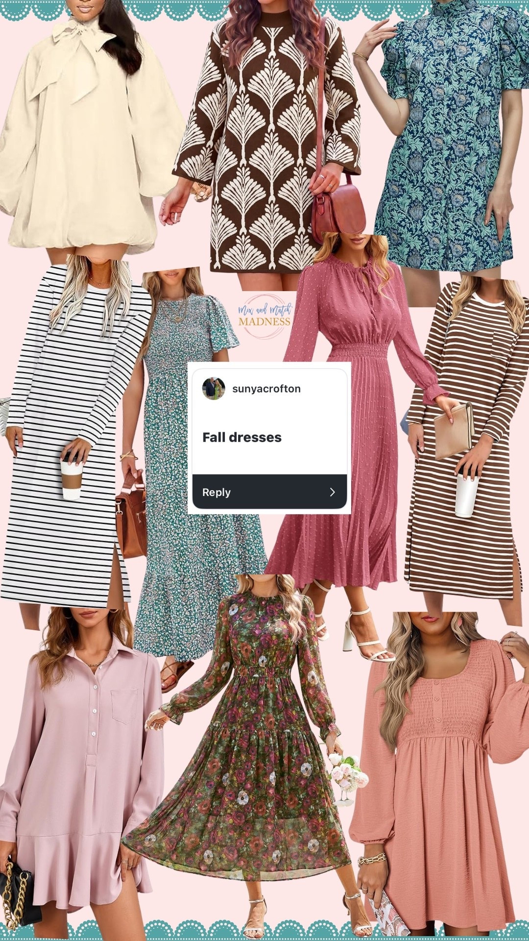 Dress them up, dress them down -these fall dresses are perfection.
