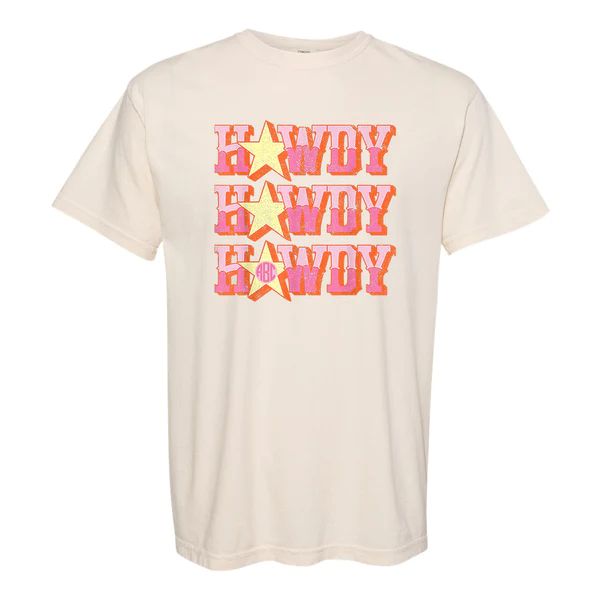 Monogrammed 'Howdy' T-Shirt | United Monograms