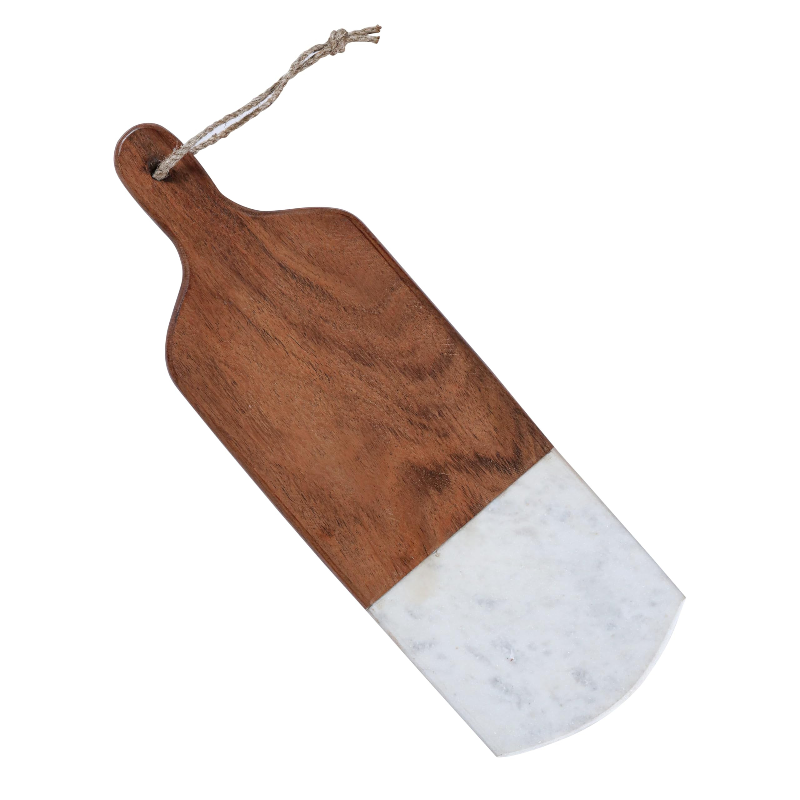 Wooden Cutting Board in Acacia Solid Wood & Marble Stone_Natural/White, Large Chopping Board is S... | Amazon (US)