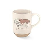 Fringe Studio Coffee Cat Stoneware Mug, 1 Count (Pack of 1), Natural | Amazon (US)