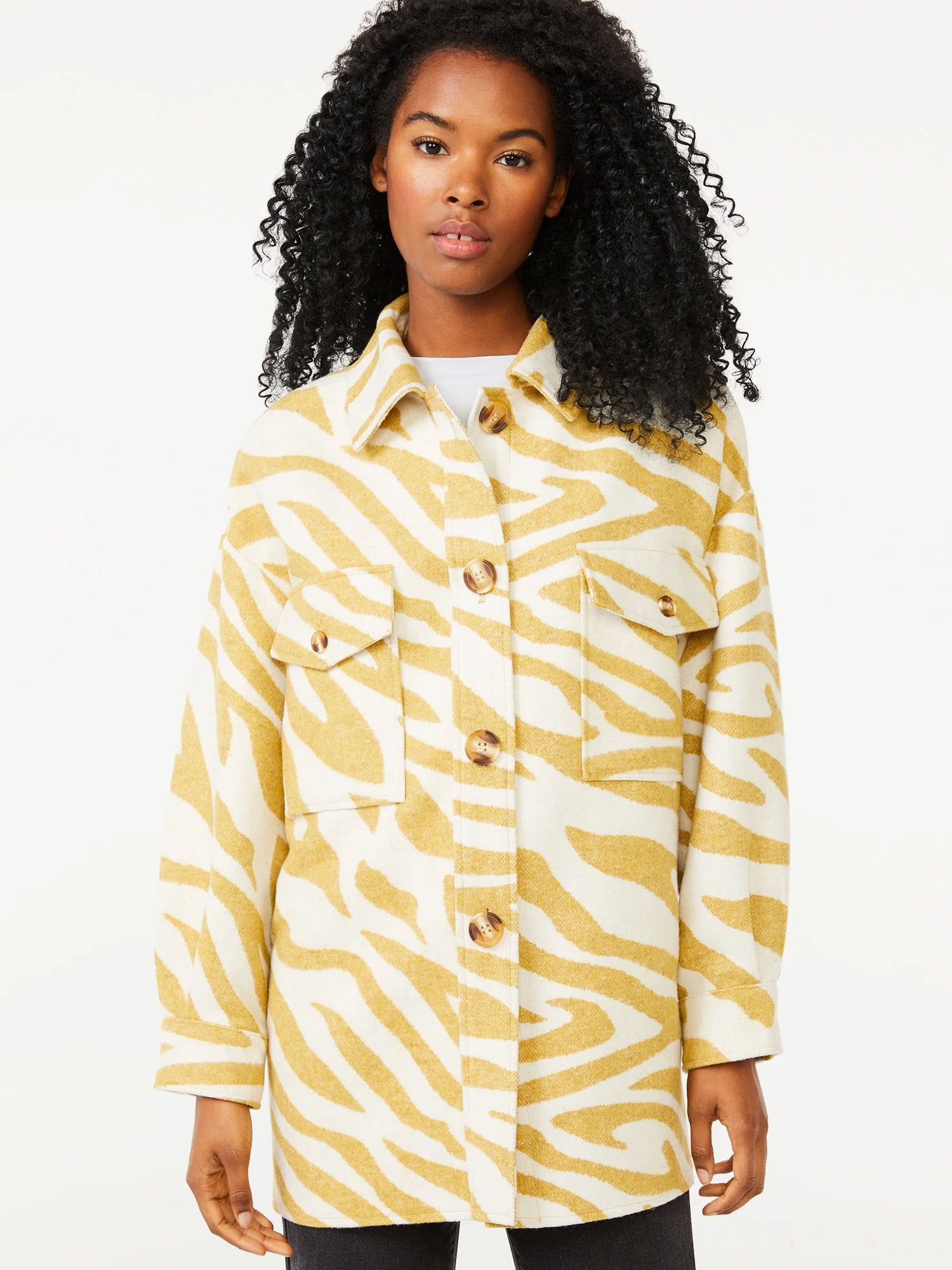 Scoop Women's Oversized Shacket - Walmart.com | Walmart (US)