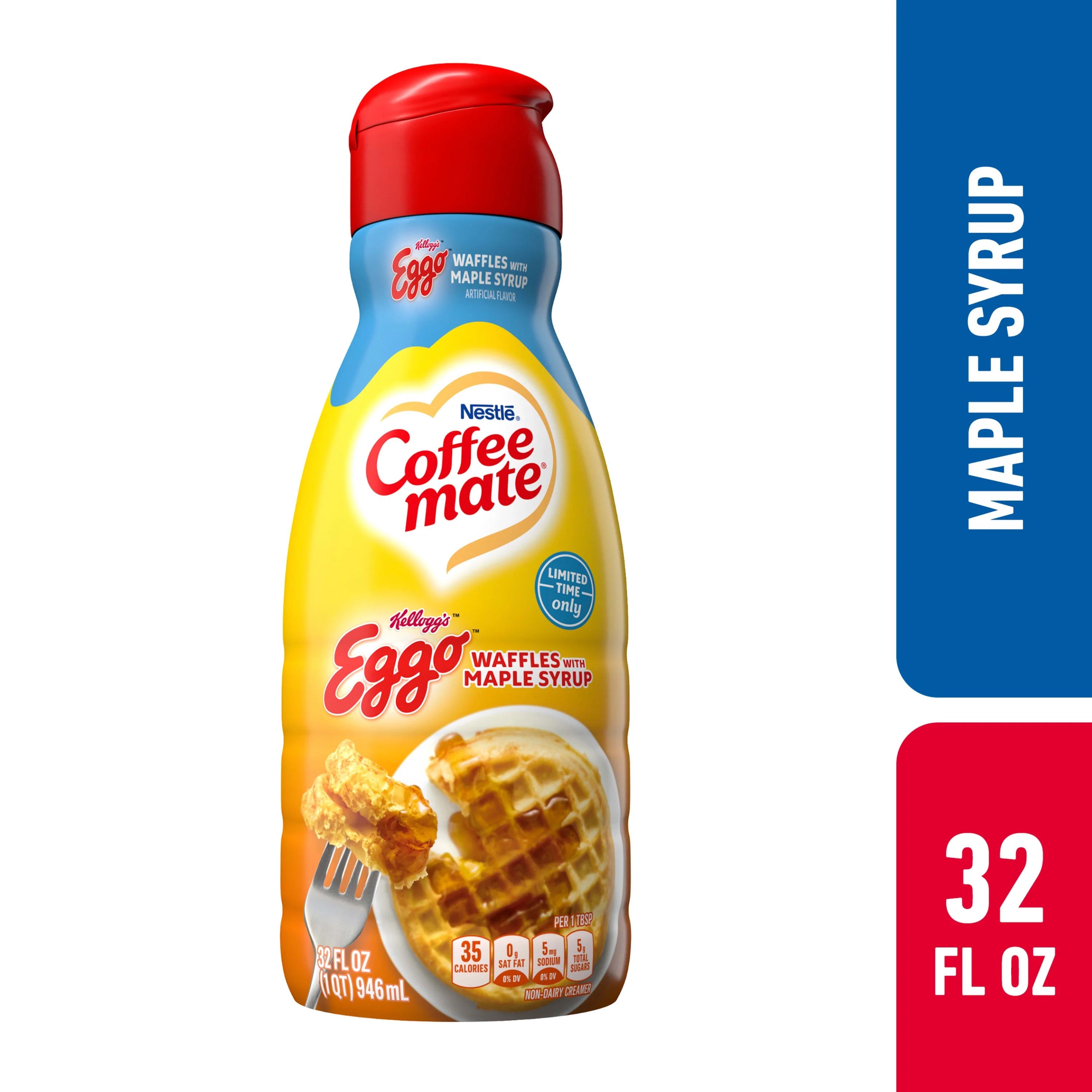 Coffee mate Liquid Creamer Eggo Maple 32floz Bottle | Walmart (US)