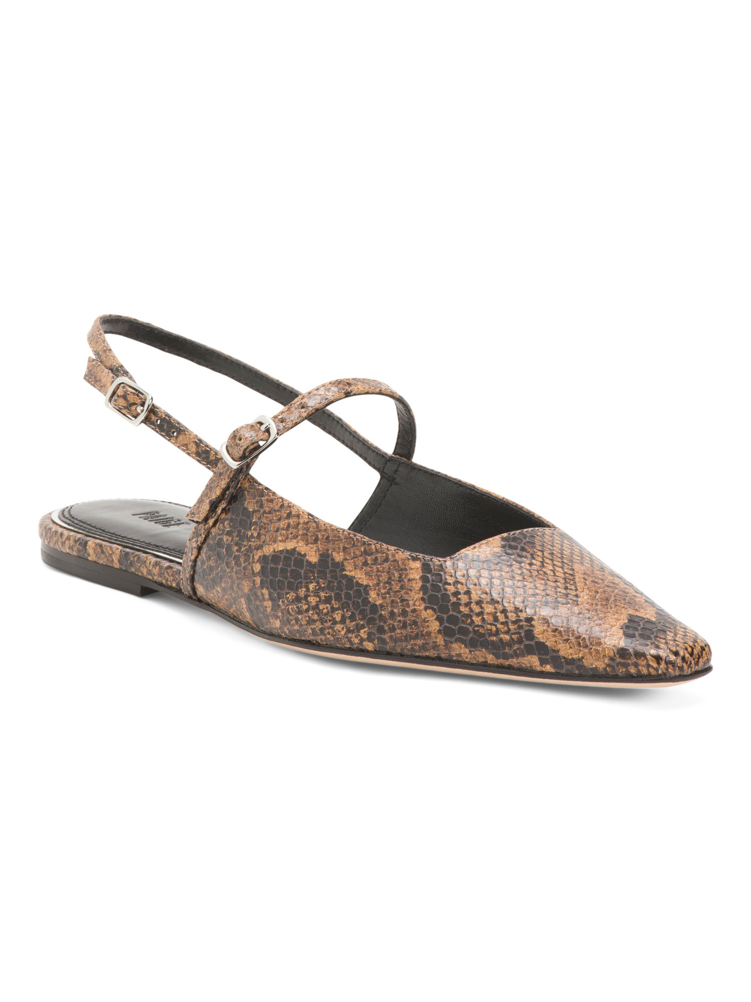 Leather Whitley Slingback Flats | TJ Maxx