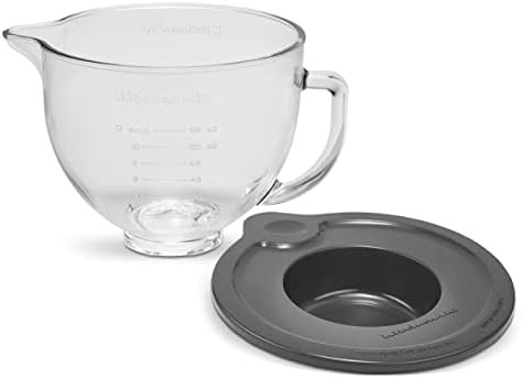 KitchenAid 5 Quart Tilt-Head Glass Bowl with Measurement Markings & Lid - KSM5GB | Amazon (US)