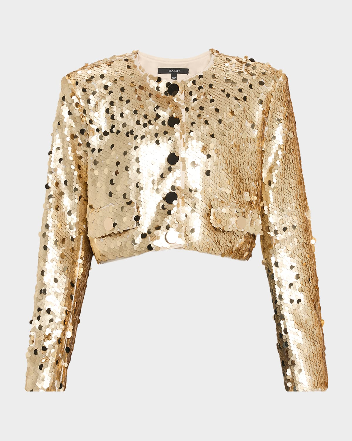 Jones Sequined Cropped Jacket | Neiman Marcus