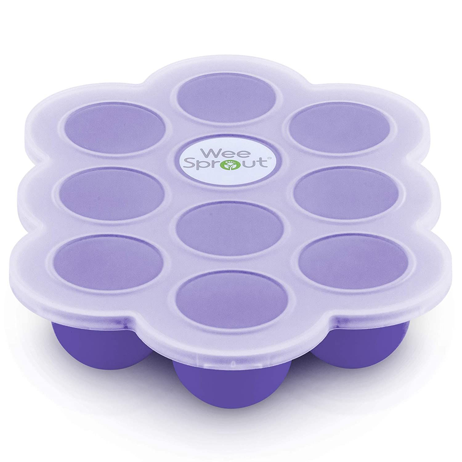 WeeSprout Silicone Baby Food Freezer Tray with Clip-on Lid by WeeSprout - Perfect Storage Contain... | Amazon (US)