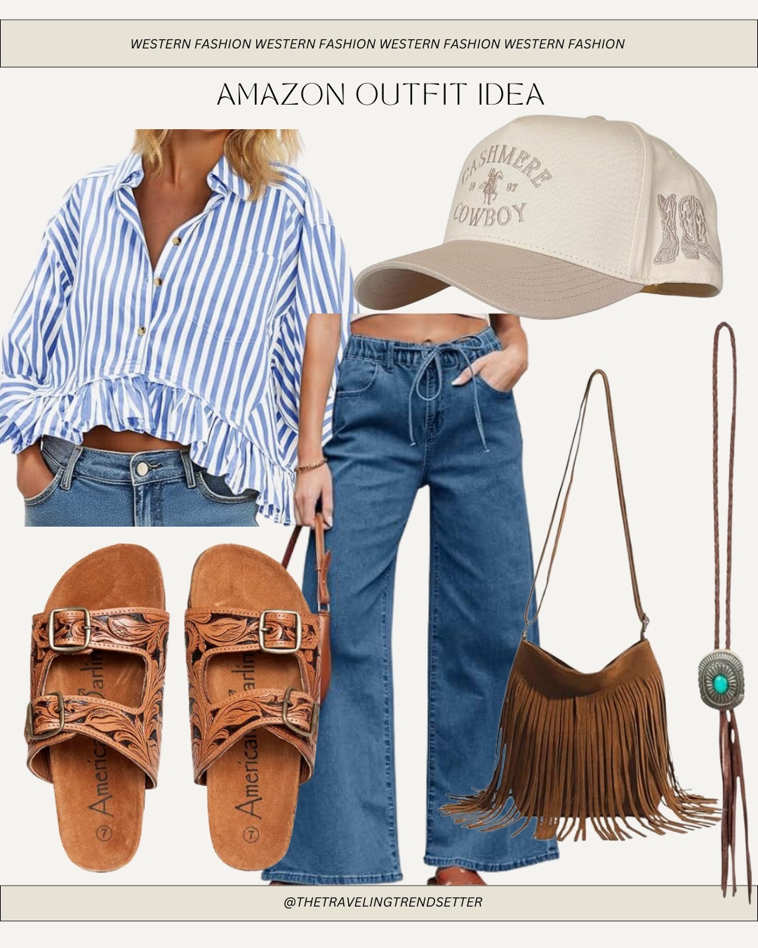 Causal western outfit idea for cowgirls from Amazon  - spring blouse / business casual work wear 

#LTKootd #LTKmomlife #LTKWorkwear