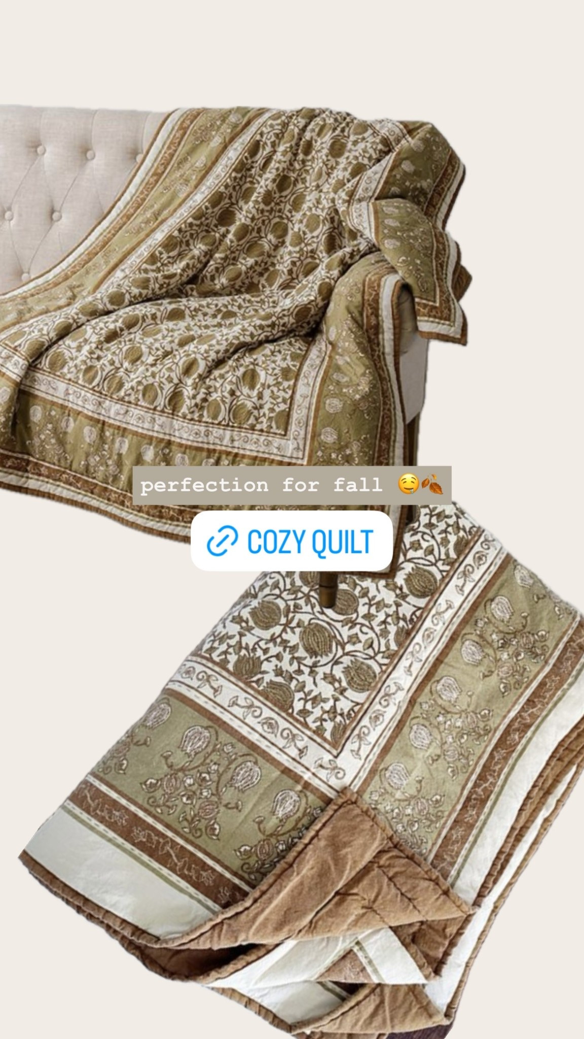 fall quilt , quilt , neutral quilt , neutral home aesthetic 

#LTKHome