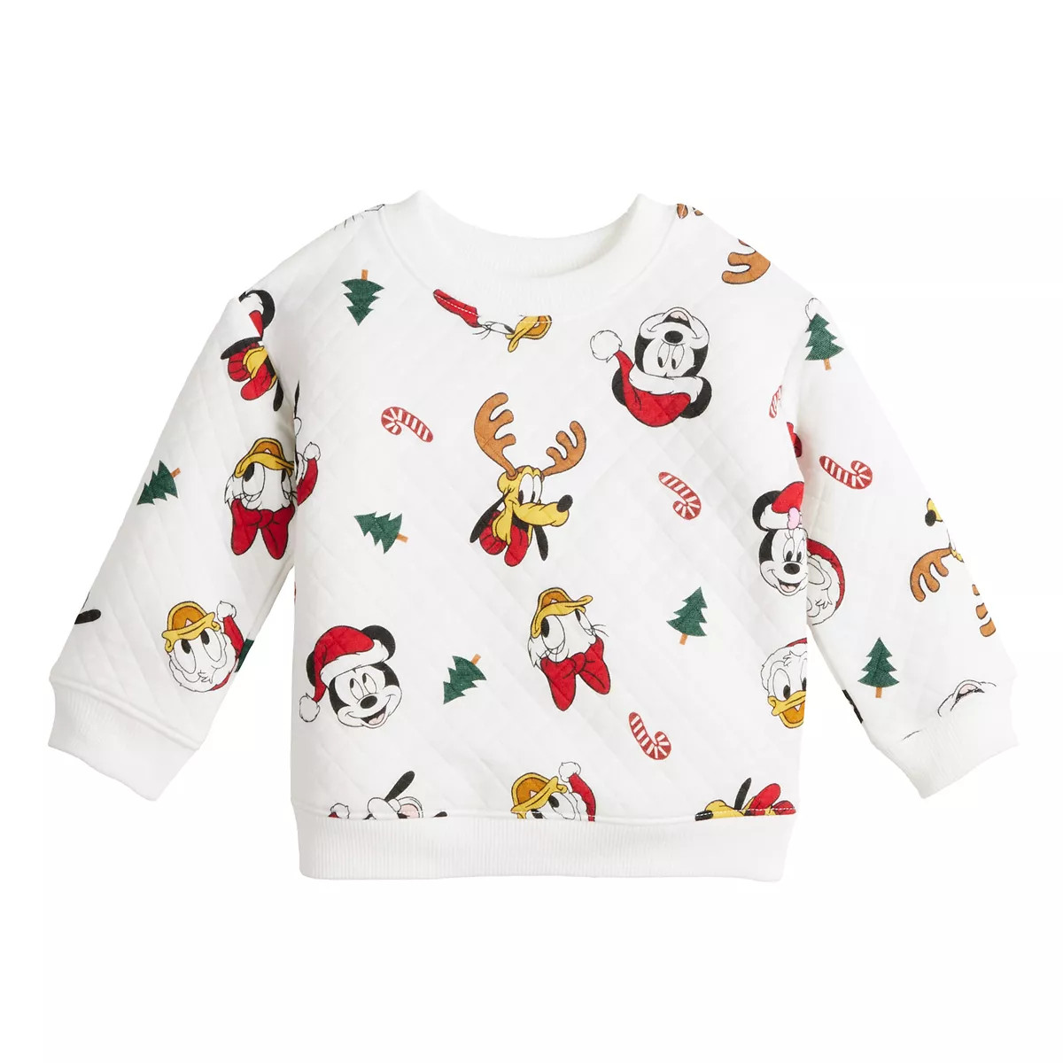 Disney's Mickey Mouse & Friends Baby Quilted Crewneck Pullover by Jumping Beans® | Kohl's