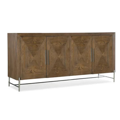 Chapman 74" Wide 2 Drawer Oak Veneers Buffet Table | Wayfair North America