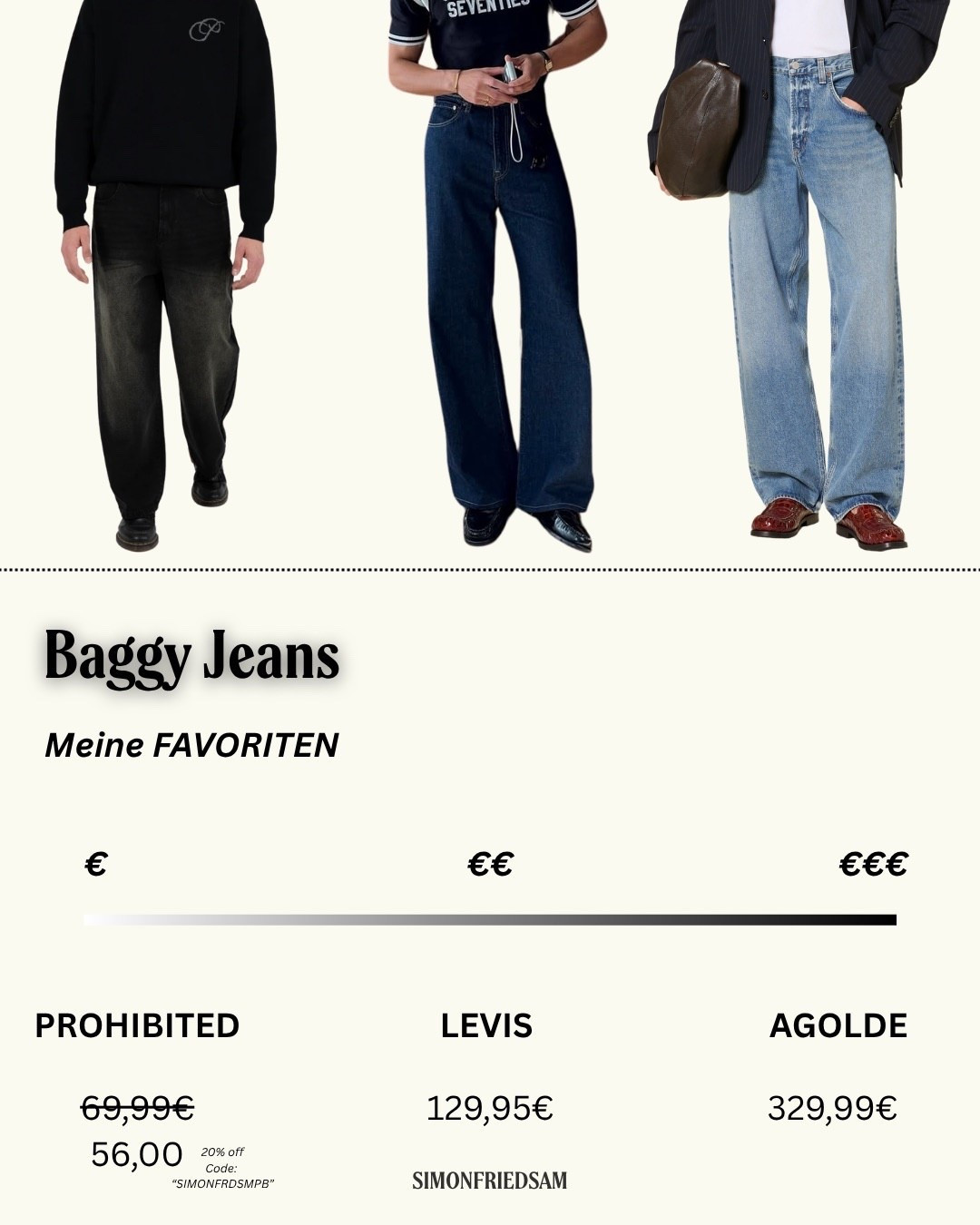 Die Hose von Prohibited findet ihr direkt auf der Website: Mit Code: „SIMONFRDSMPB“ könnt ihr 20% sparen🤝