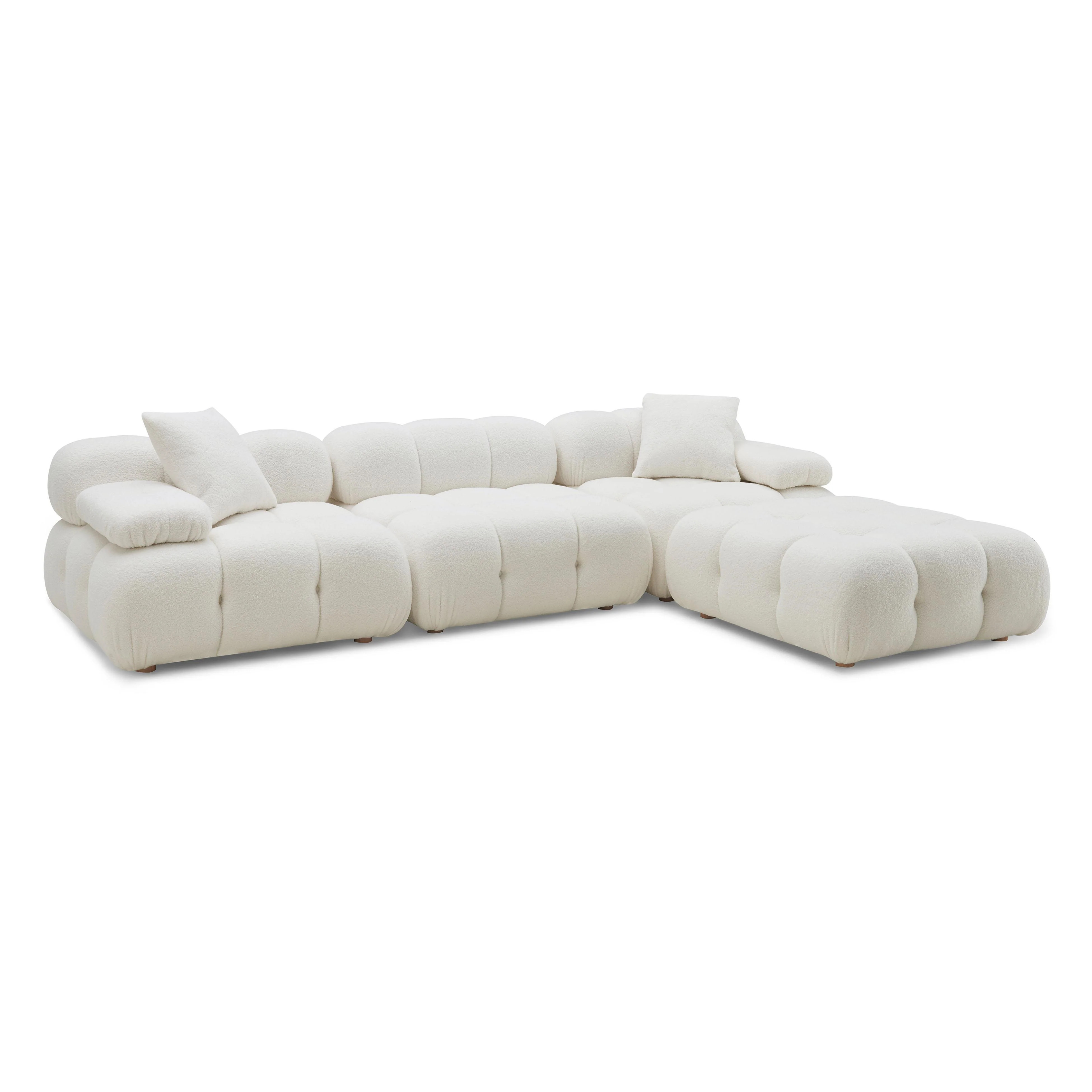 Calliope Vegan Shearling Modular Sectional | TOV Furniture | TOV Furniture