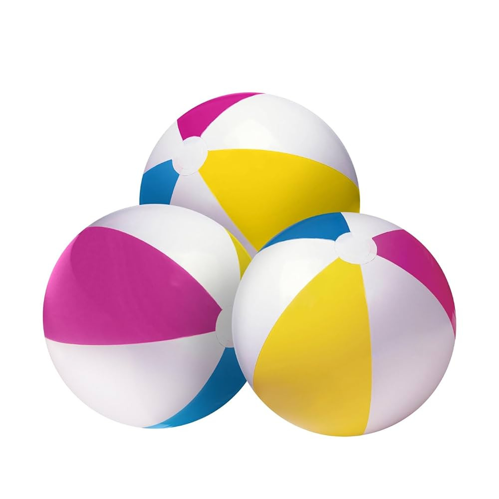 Happy Hippo 24" Beach Ball (Pack of 3) | Amazon (US)