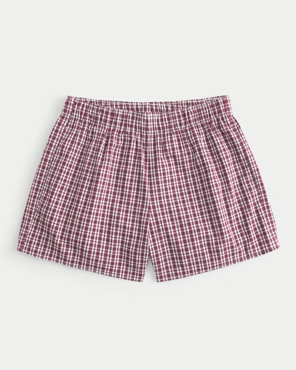 Women's Poplin Boxer Shorts | Women's Bottoms | HollisterCo.com | Hollister (US)
