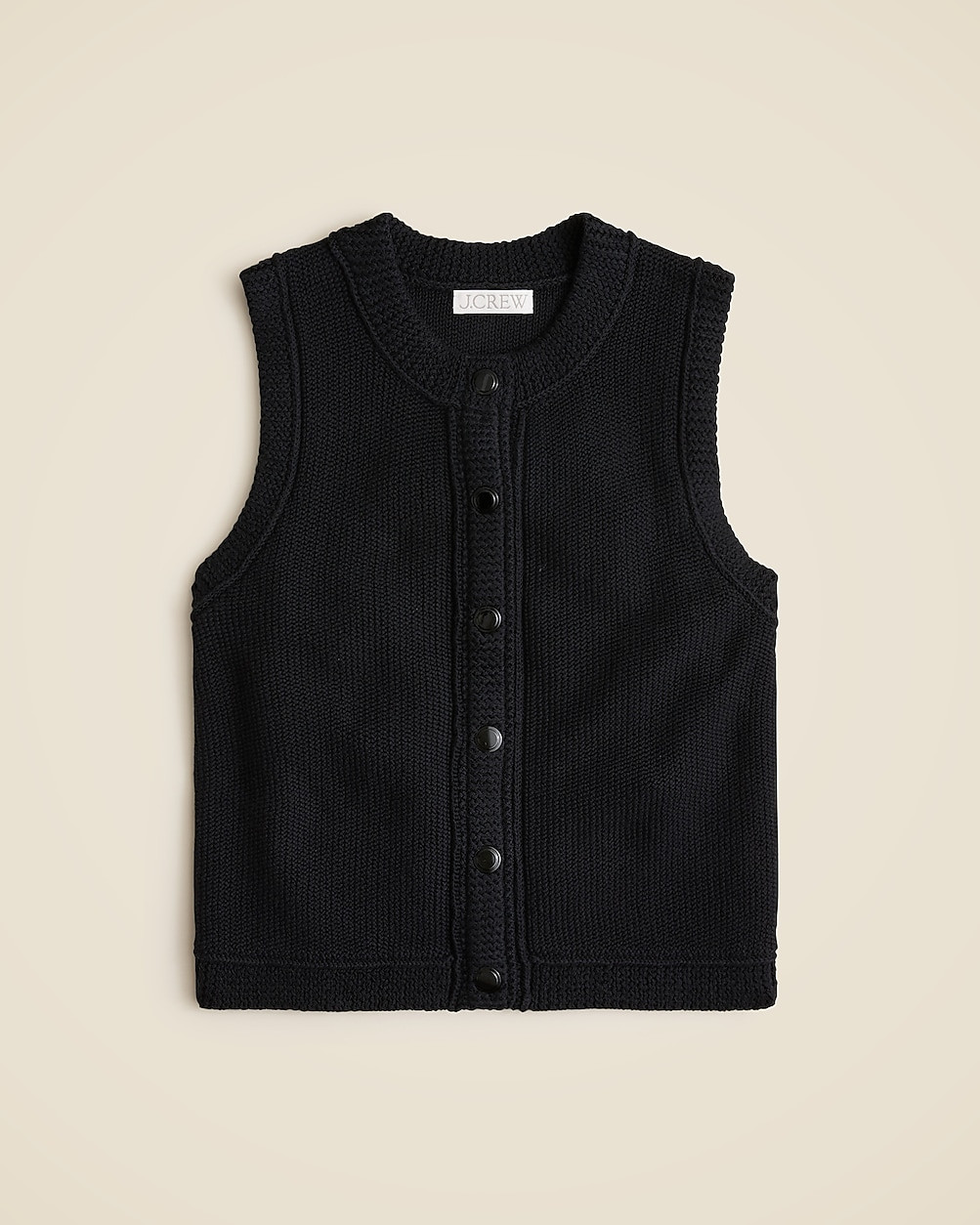 Cropped button-up sweater shell | J. Crew US