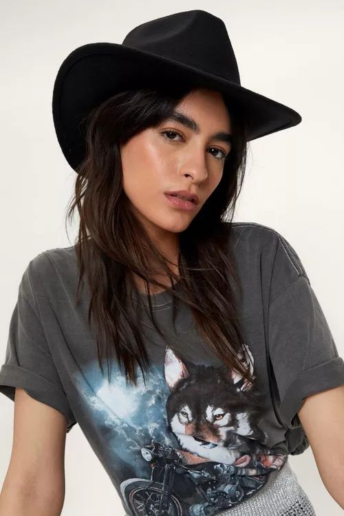 Braid Trim Felt Cowboy Hat | Nasty Gal (US)