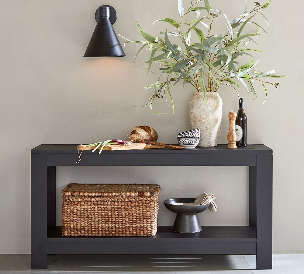 Malibu Metal Outdoor Console Table (60") | Pottery Barn (US)