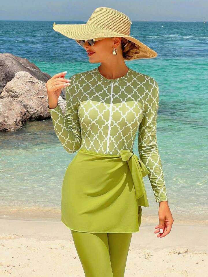 green burkini | SHEIN
