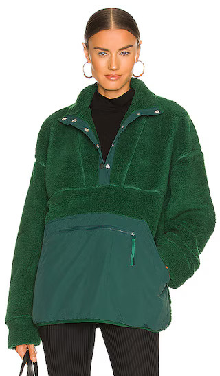 Snap Front Pullover in Dark Green | Revolve Clothing (Global)