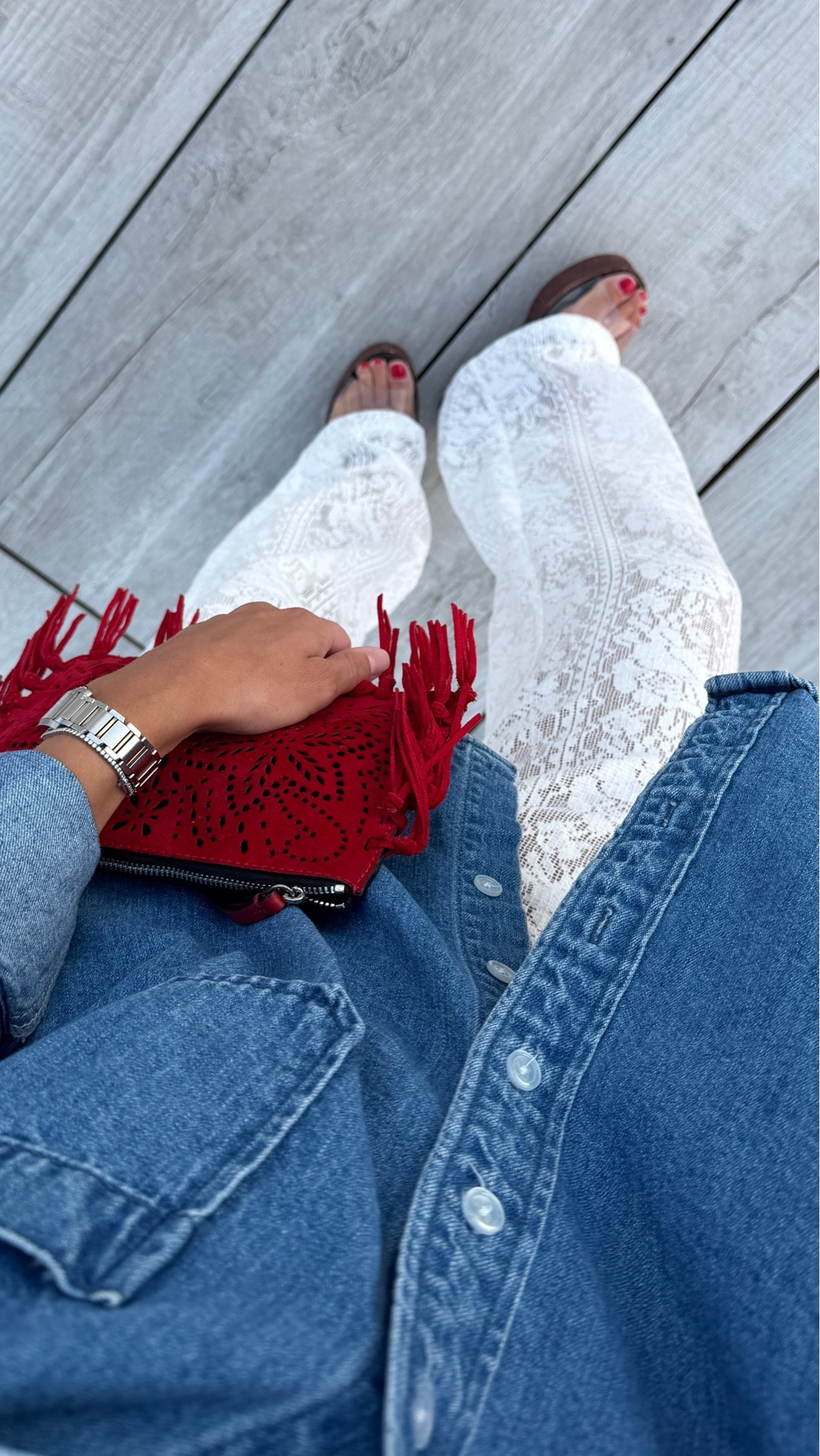 XS bottoms! My top is from Parke but sold out! Linked similar