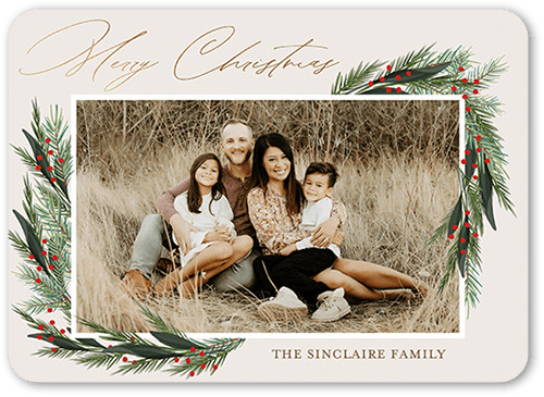 Wintergreen Frame Holiday Card | Shutterfly