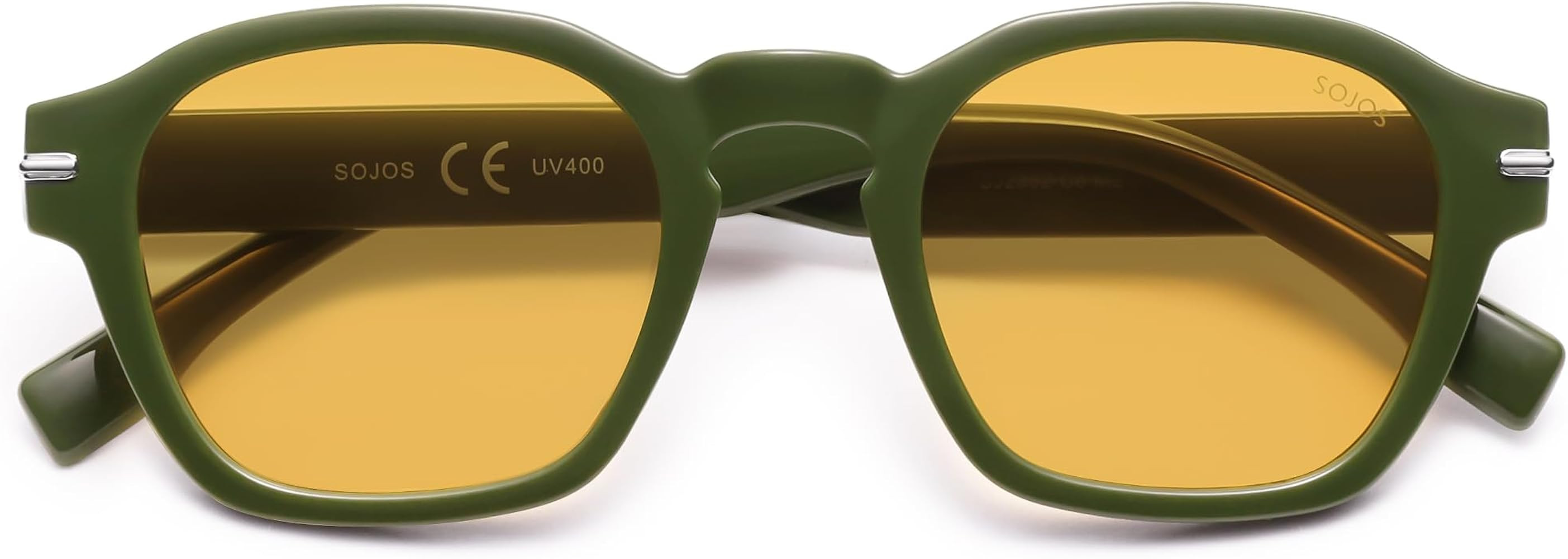 SOJOS Vintage Retro Square Polarized Sunglasses Men Standard Fit Trendy Womens Sun Glasses SJ2382 | Amazon (US)