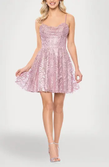 Sequin & Glitter Minidress | Nordstrom