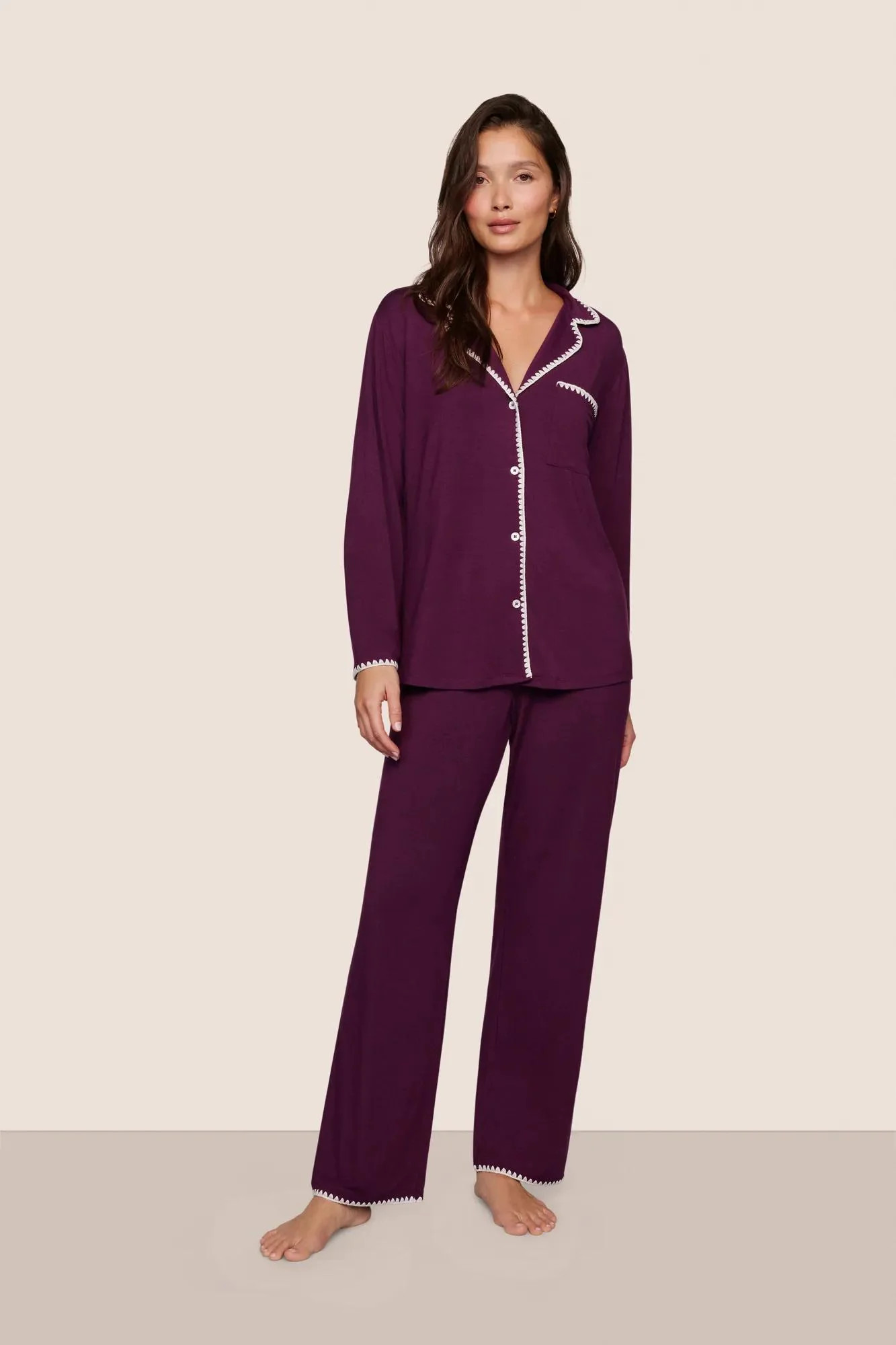Frida TENCEL™ Modal Long PJ Set | Eberjey